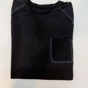 lululemon athletica Black Short Sleeve Tee with Pocket